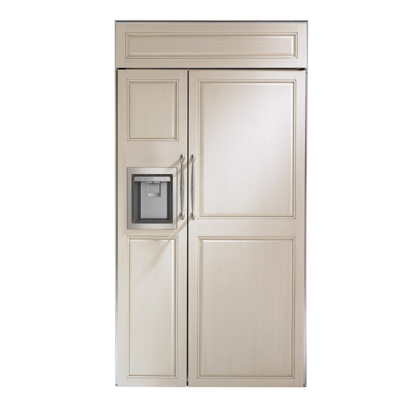 Monogram 42" Built-In Side-By-Side Refrigerator With Dispenser, Panel Ready, Minimalist, Standard