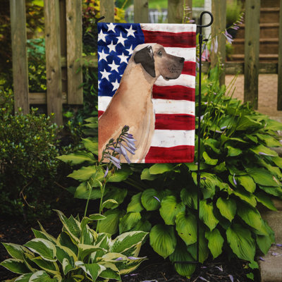 2 côtés en polyester de 2 côtés american drapeau de jardin