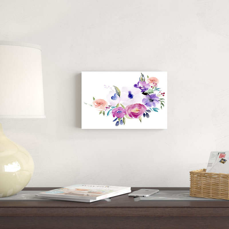 Anémone aquarelle I, H 8 po x l 12 po