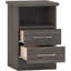 Cascio 2 Drawer Bedside Table-1986318703