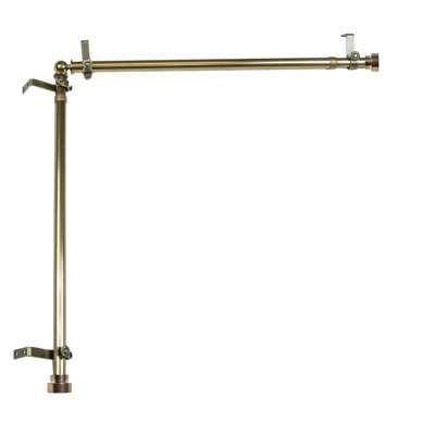 Tringle à rideaux simple réglable 28 'à 48' 0,81 '