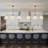 3-light Modern Linear Linen Drum Pendant-1045473328