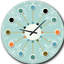 Horloge murale Turquoise Minimal-40743890