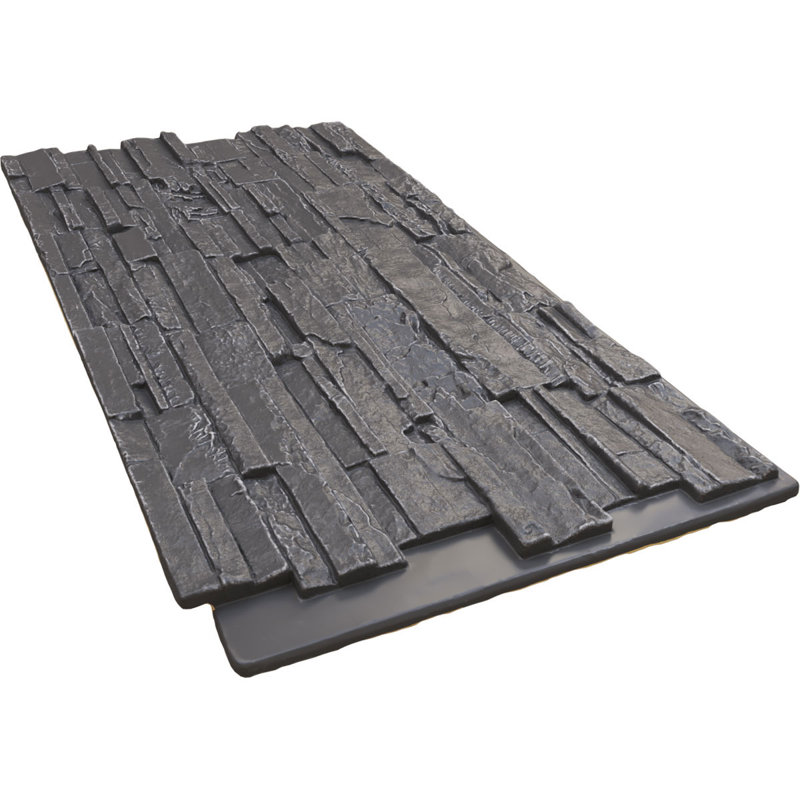 Panneau avec imitation de pierres EverStone Cascade, Gris ardoise