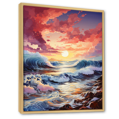 Rainbow Ocean Sunrise VI sur impression sur toile