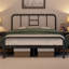 Metal-Framed Bed with High Headboard-895866757-847307026
