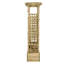 Aleksia 1.98m H x 0.6m W x 2.3m D Solid Pinewood Pergola
