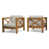 Teak Frame / Beige Cushion