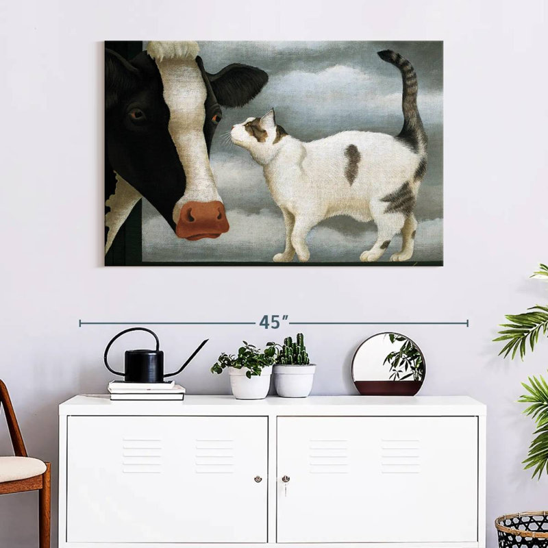 Cat And Cow, 26" H x 39" W