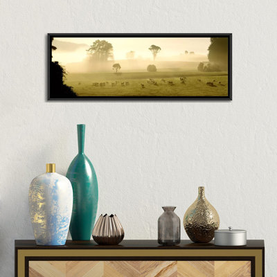 «Farmland and Sheep Southland, New Zealand», reproduction de photo sur toile