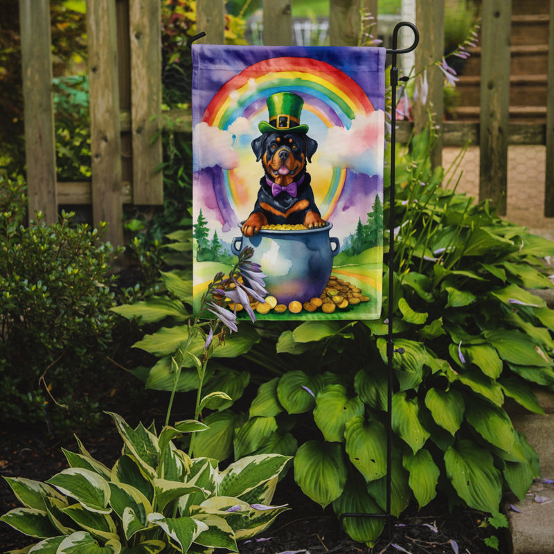 Drapeau de jardin double face en polyester H 15,5 po x l 11,25 po St Patrick's Day