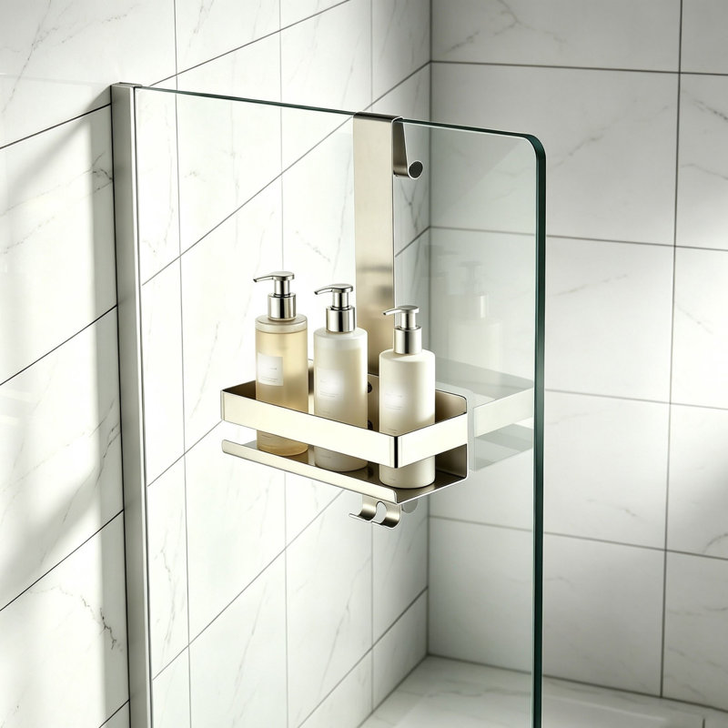 Over-the-Door Stainless Steel Shower Caddy
