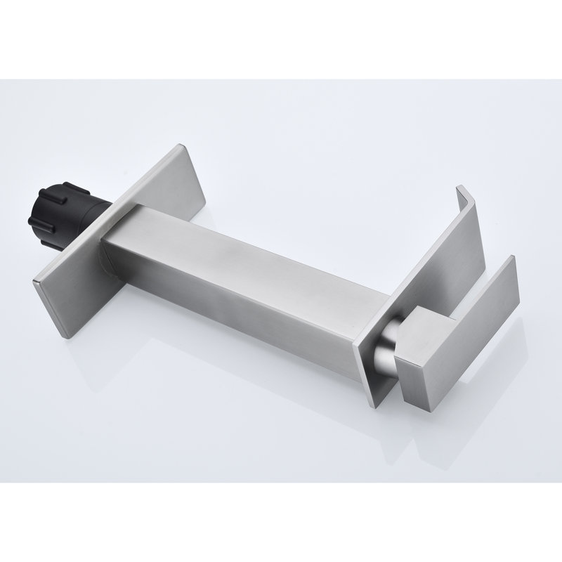 Waterfall Spout Bathroom Faucet, Brushed Nickel, & Verified, 1.2 Gpm Flow, Ceramic Cartridge For Consistent Performance, Aerator Approved, Durability,