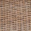 Banc d'extérieur 1 pièce en bois d'acacia, finition teck + osier brun-297353238