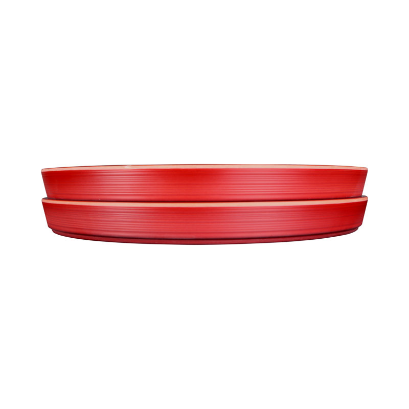 9 , Set of 6, Red