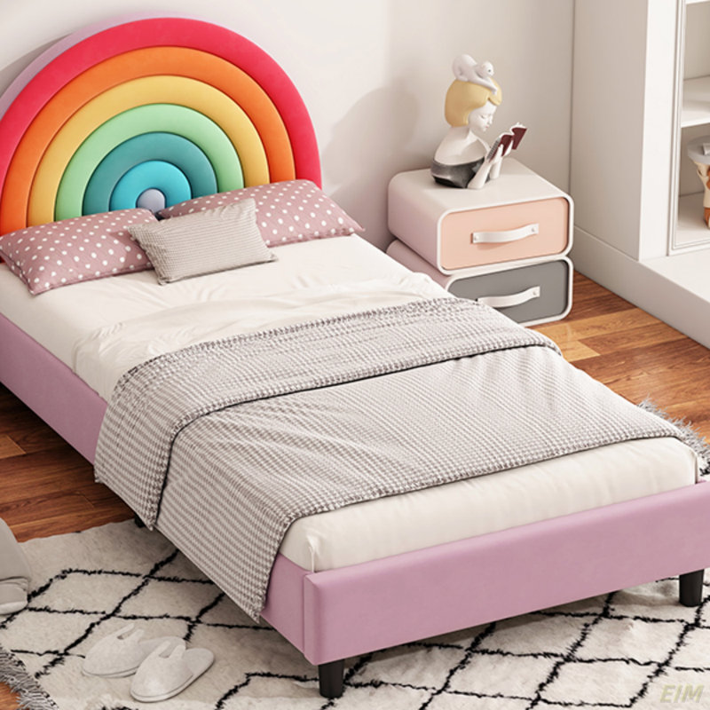 Lit plateforme tapissier Rainbow Design