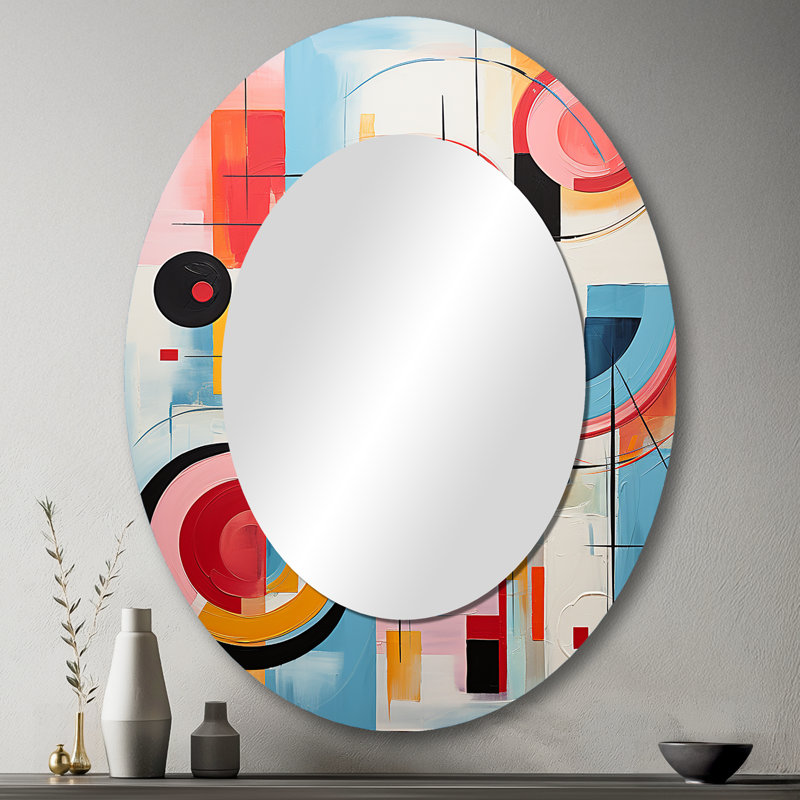 Miroir mural Pop Art, 43 po x 33 po