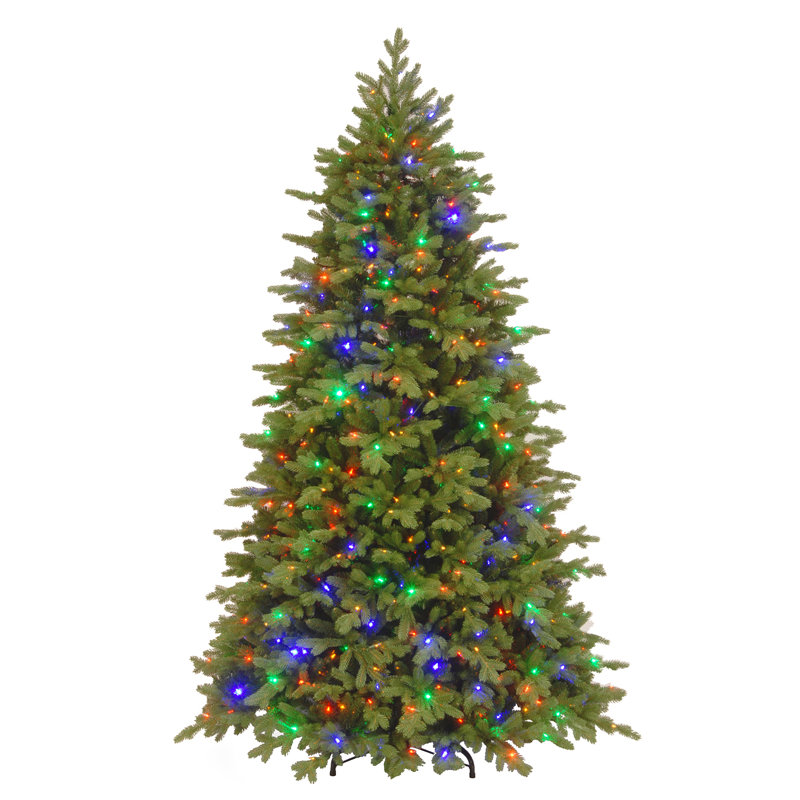 The Holiday Aisle® Princeton Fraser Fir with PowerConnect and Dual Color LED Lights, 90" H