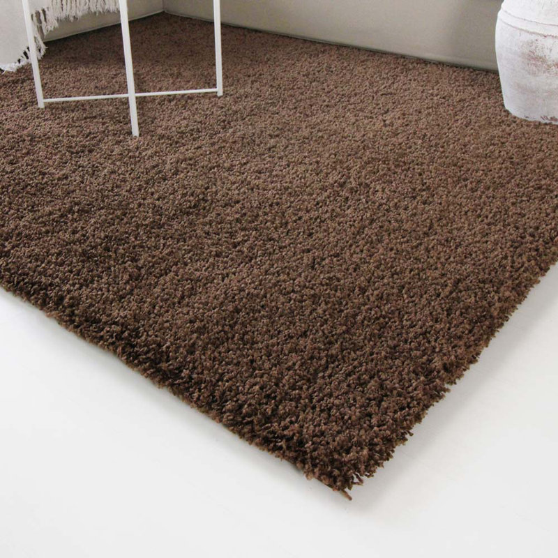 Aloysia Solid Colour Shag Area Rug, Rectangle 200 x 290cm