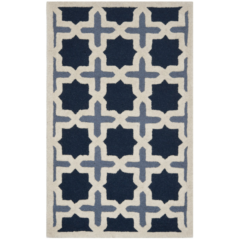 Tapis en laine touffeté à la main igna, Rectangle de 5 pi x 8 pi