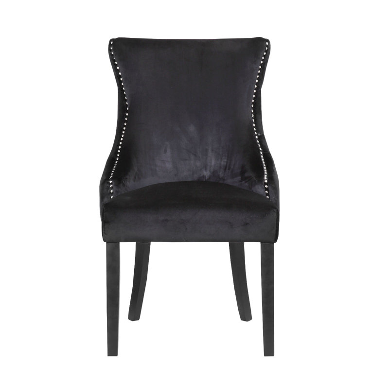 Stonefort Chair (Wood Legs), Black
