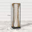 Sand Brown Solar Powered Rattan Deck Light