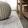Shamus High-Low Pile Knotted Trellis Geometric Beige Indoor/Outdoor Rug