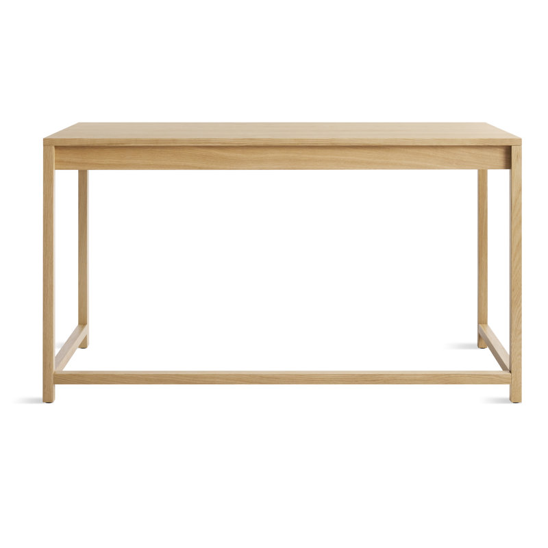 Open Plan Writing Desk, 30" H x 54" W x 25" D, White Oak