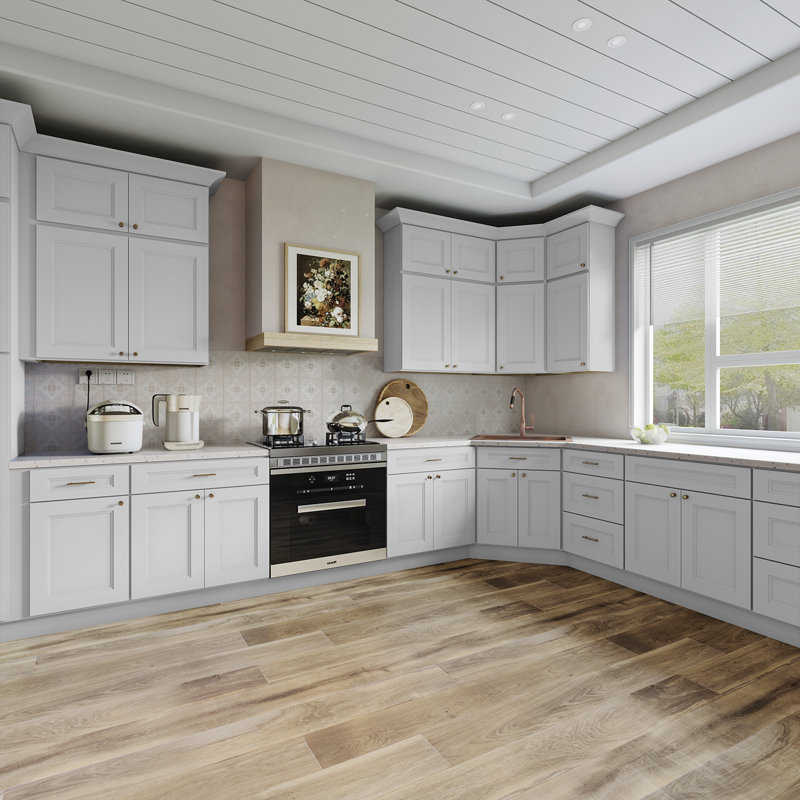 Armoire d'angle, Blanc Newport