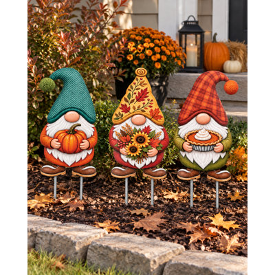 Ensemble de 3 panneaux gnome et panneaux muraux