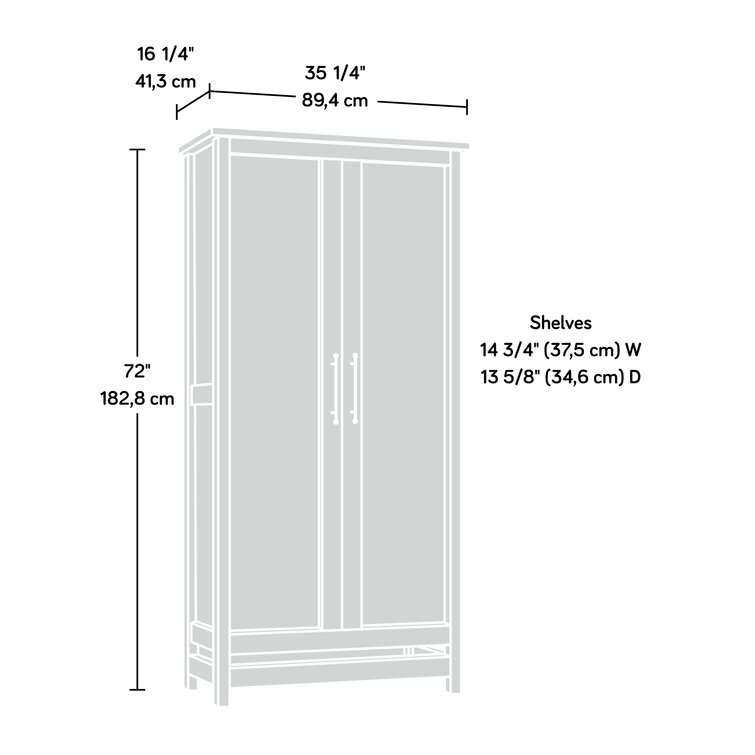 Karn 35.25'' Wide 6 - Shelf Storage Cabinet