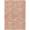 3' X 5' Salmon And Ivory Geometric Washable Indoor Outdoor Area Rug