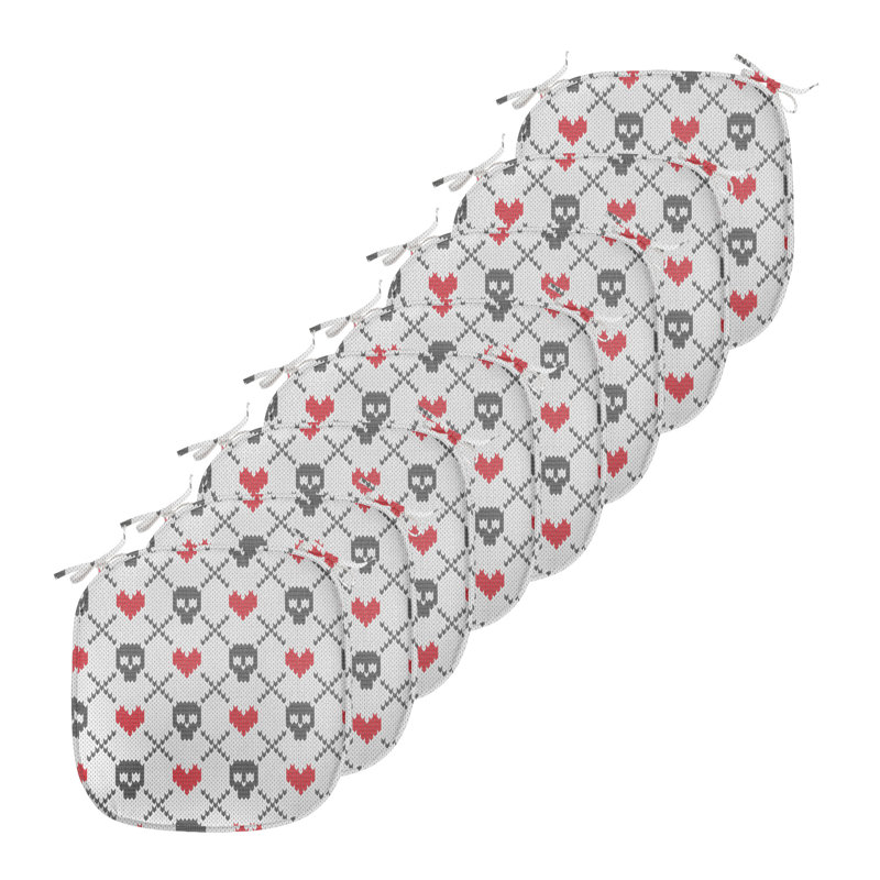 Coussin de siège Skulls and Hearts