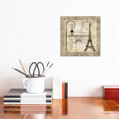 Paris Holiday by Keith Mallett - Wrapped Canvas Print