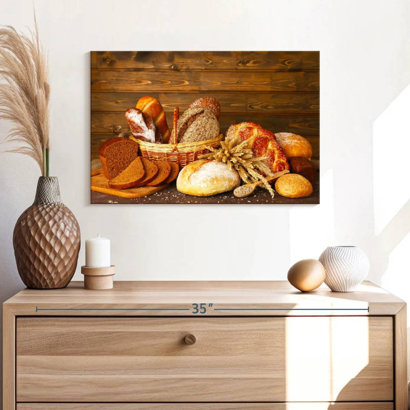 Bread Assortment Canvas Print, 16" H x 24" W x 1.25" D