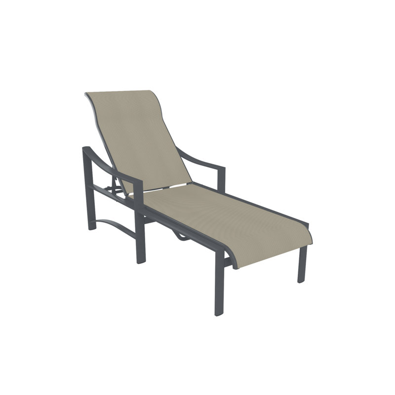 Chaise longue inclinable Kenzo, Eau pétillante, Graphite