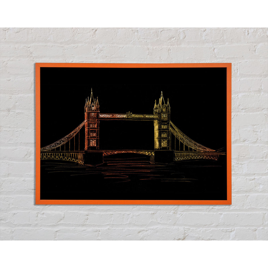 Antarious Tower Bridge Glow - Einzelner Bilderrahmen Kunstdrucke