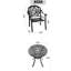 Cast Aluminum 5 Outdoor Seating Collection With Black Frame & Breathable Seat Pads Patio Furniture Of -Blocking Covers