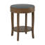 Table de bout ronde avec rangement en bois