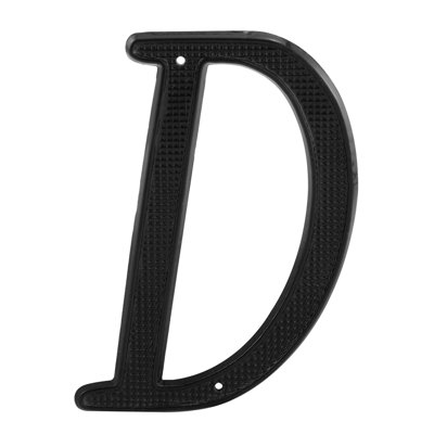 Prime-Line 4 in. House Letter, Diecast, Black Finish