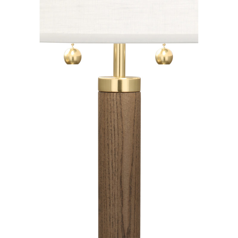 Dexter Table Lamp, Walnut/Brass