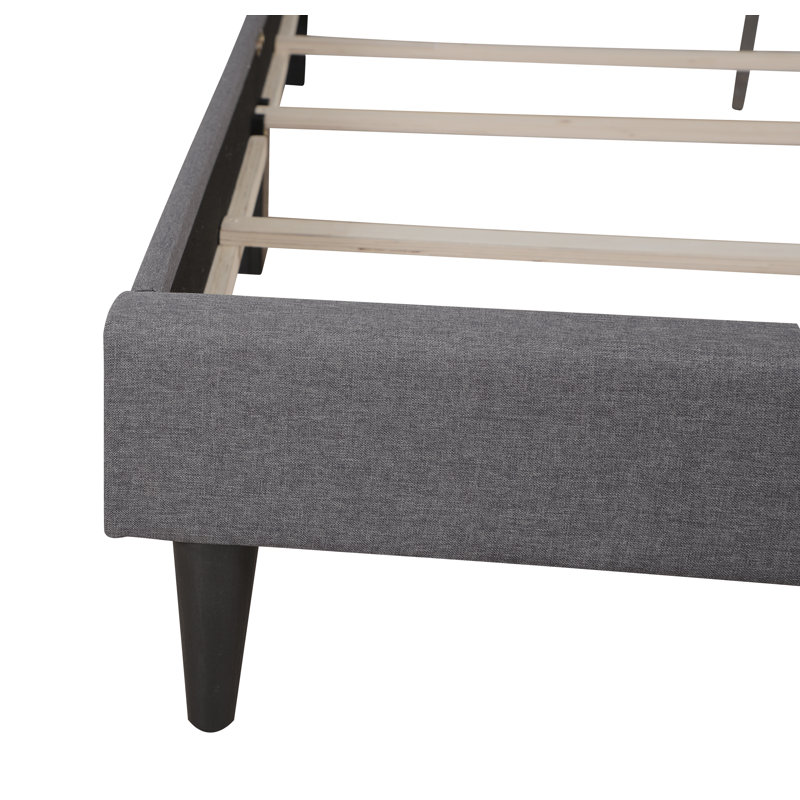 Deb Queen Box Spring Bed, Gray, Gray, Queen