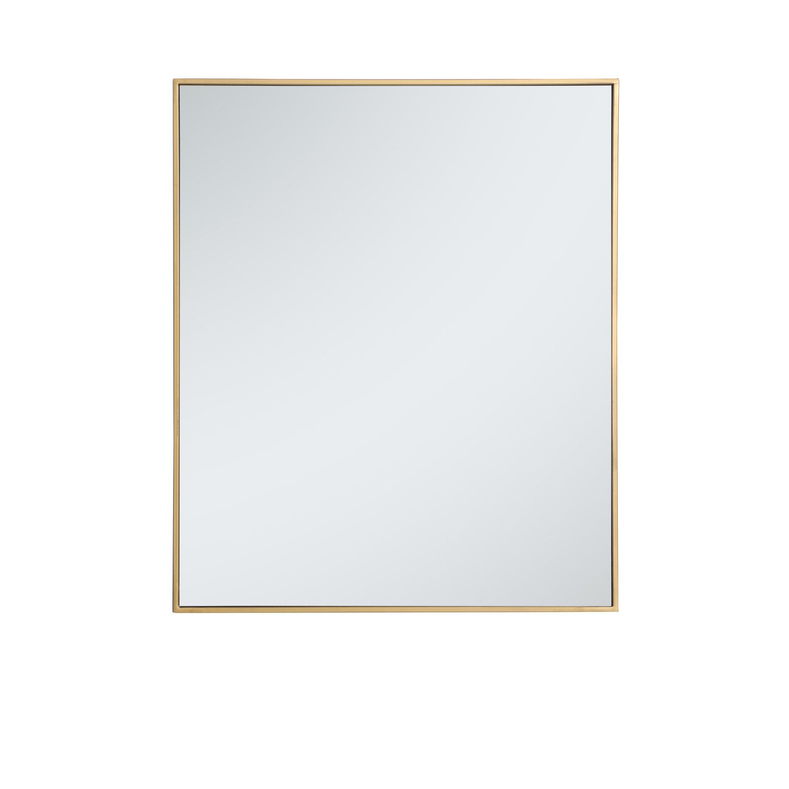 Sabine 36" Accent Mirror, 36" x 30", Brass