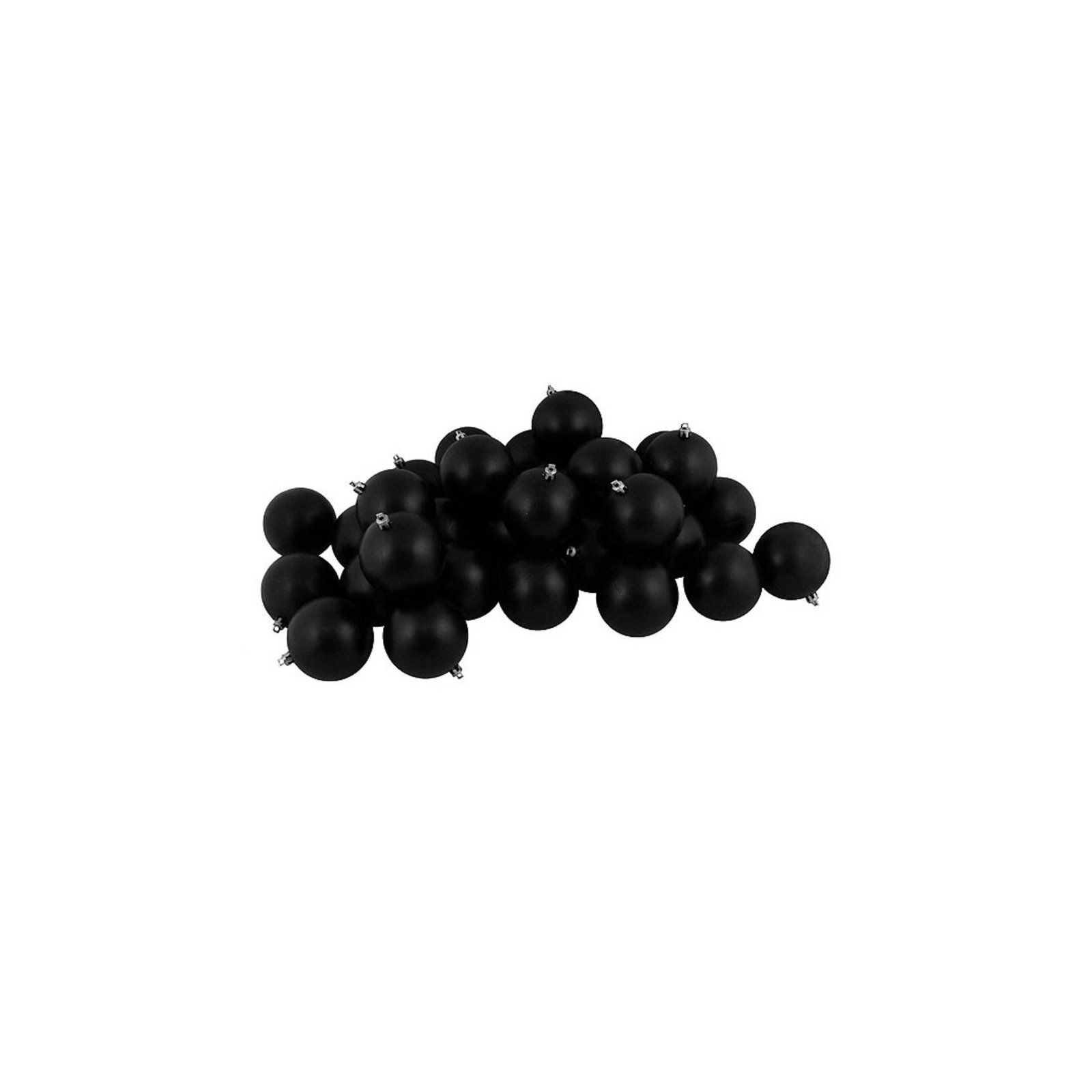 Shatterproof Matte Christmas Ball Ornaments, Black