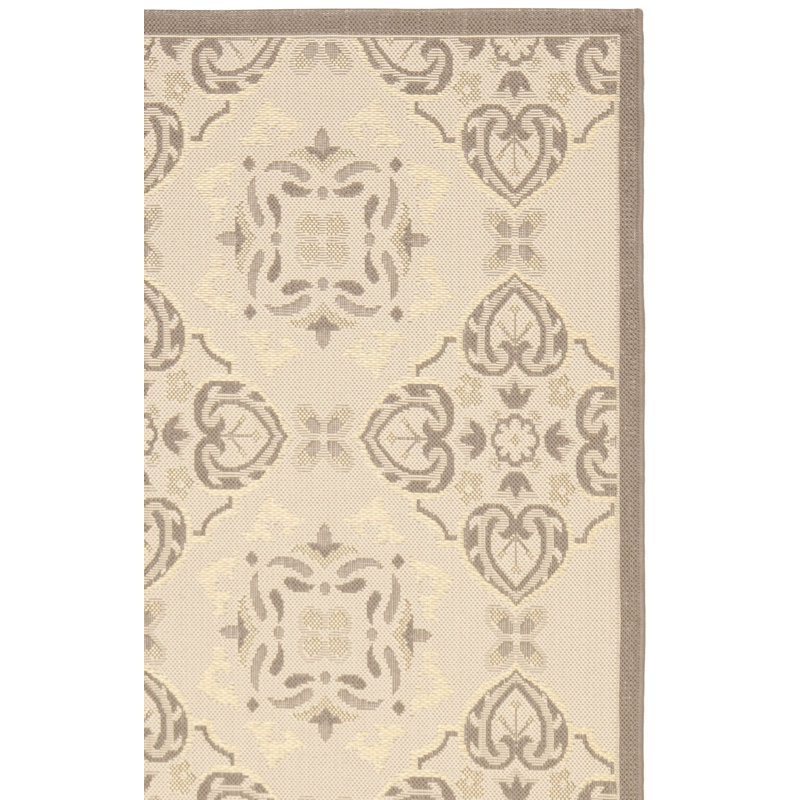 Tapis intérieur / extérieur beige Arneshia, Rectangle 4 pi x 5 pi 7 po