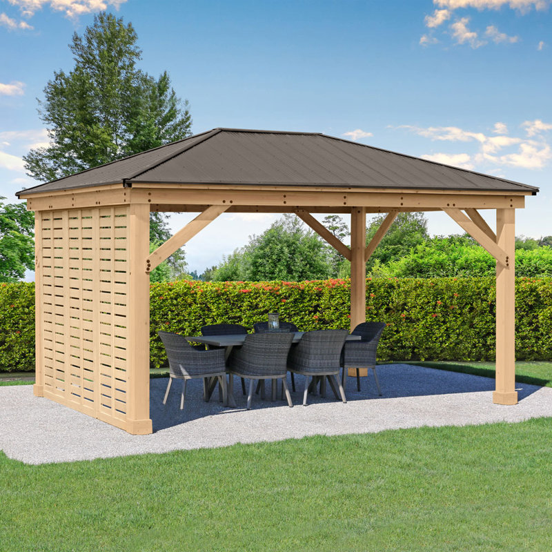 Alberth 3.65m x 4.88m Wood Patio Gazebo