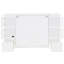 Lit simple blanc avec ports efficaces et armoires polyvalentes - Simplifiez votre espace de rangement intégré et amplement spacieux
