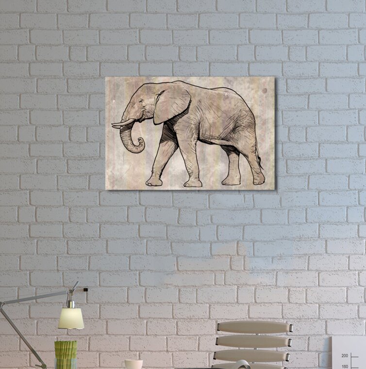 Leinwand Tribal Light Elefant