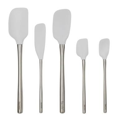5PC Heat Resistant Silicone Spatulas Set for Nonstick Cookware