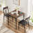 Bourbeau 2 - Person Four Leg Dining Set